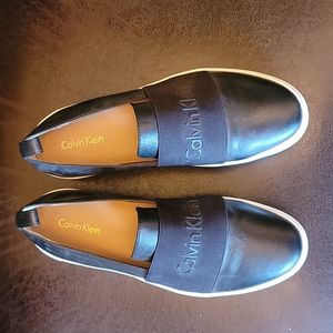 Black Calvin Klein Slip on shoes